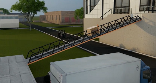 Rampen Schr&auml;g Lift 2000 kg